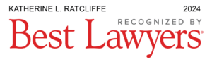 A Best Lawyers recognition badge given to Katherine Ratcliffe, a Trusts and Estates Lawyer.