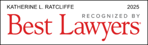 A Best Lawyers recognition badge given to Katherine Ratcliffe, a Trusts and Estates Lawyer.